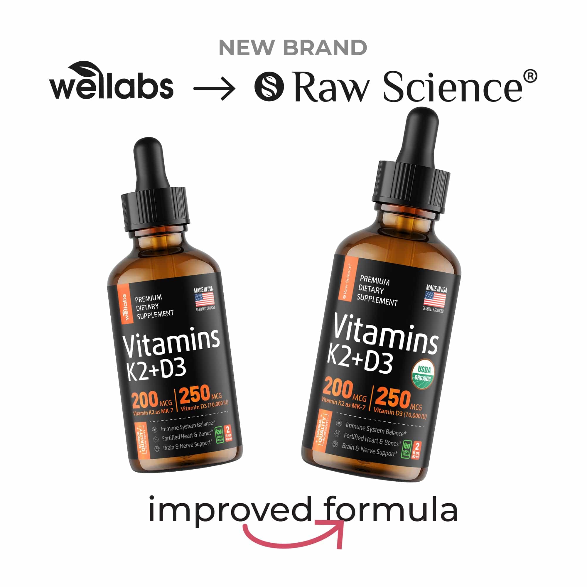 Liquid Vitamin D3 with K2 Buy 3 Get 1 Free